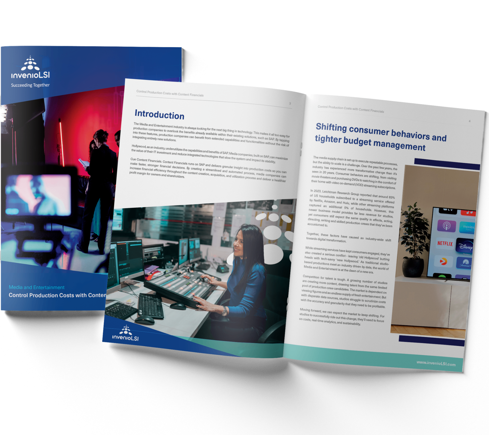 Content Financials brochure mockup